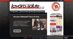 Desktop Screenshot of blog-lavoroesalute.org